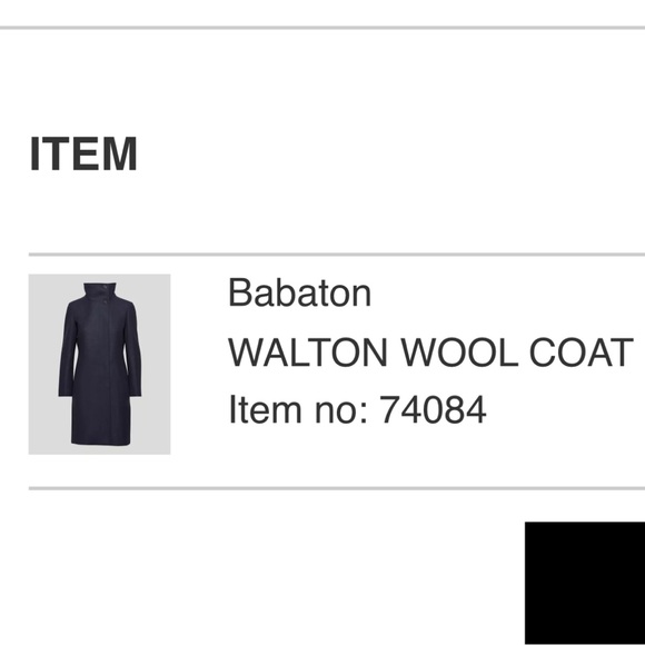 Aritzia Babaton Walton Navy Wool Coat - Picture 7 of 7